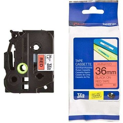 Brother TZE-461 36mm Black on Red Label tape