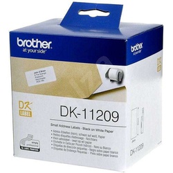 Brother DK-11209 Black On White Tape